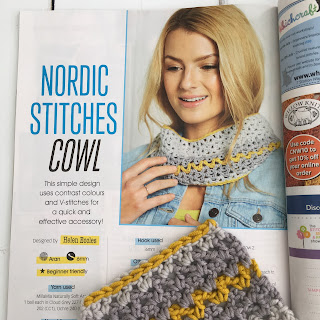 Nordic Stitches cowl pattern in Crochet Now