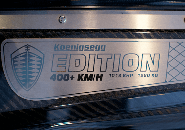 Koenigsegg CCXR Edition 400+km/h Badge
