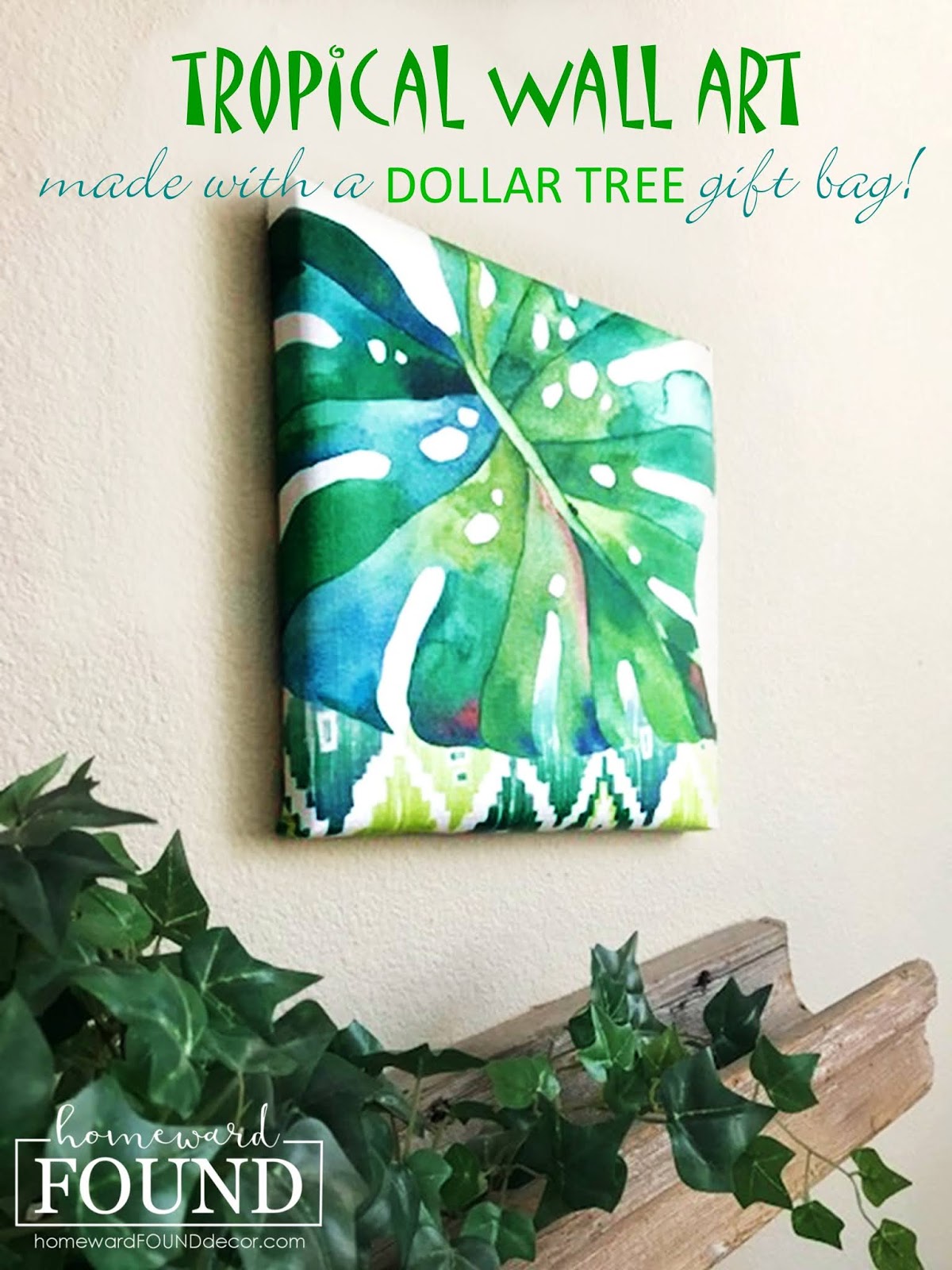 tropical gift bag wall art homeward found decor