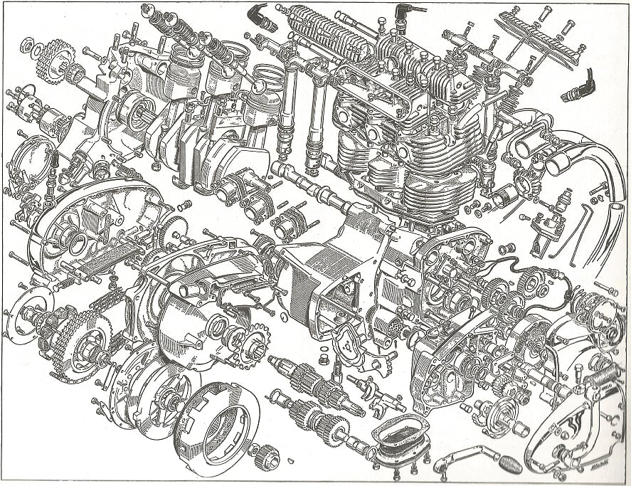 Progress is fine, but it's gone on for too long. BSA Rocket 3 exploded view