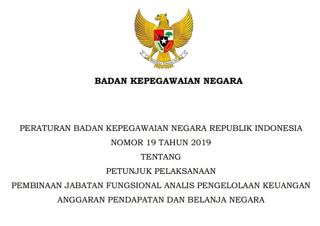 PERKA BKN ATAU PERATURAN BKN NOMOR 19 TAHUN 2019 - TRIBUN DESA