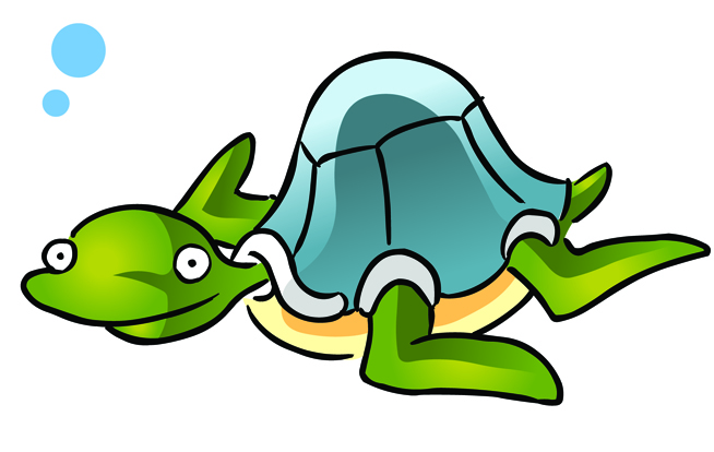 free clip art cartoon turtle - photo #35