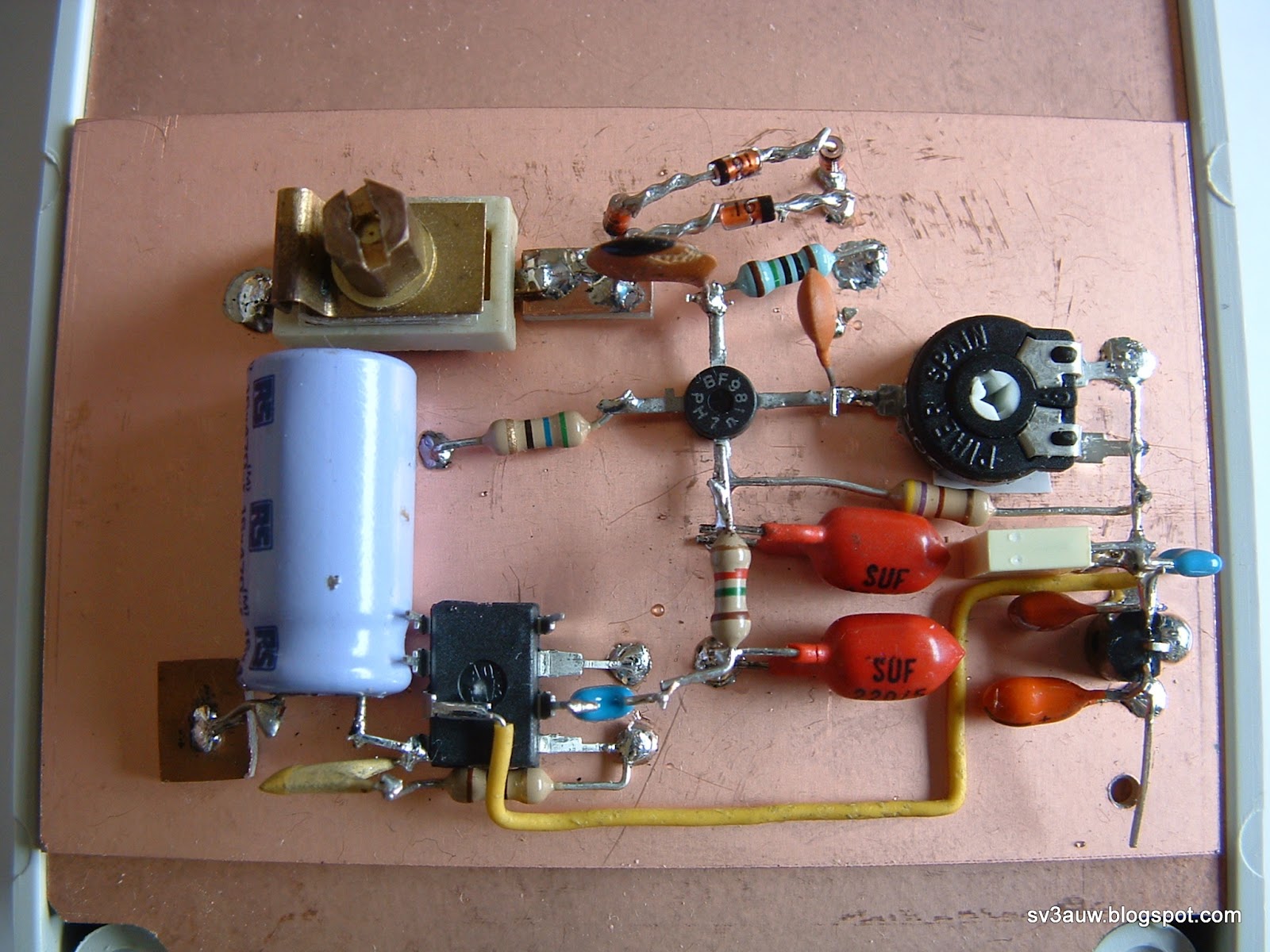 sv3auw efield probe/VLFLF receiving preamp