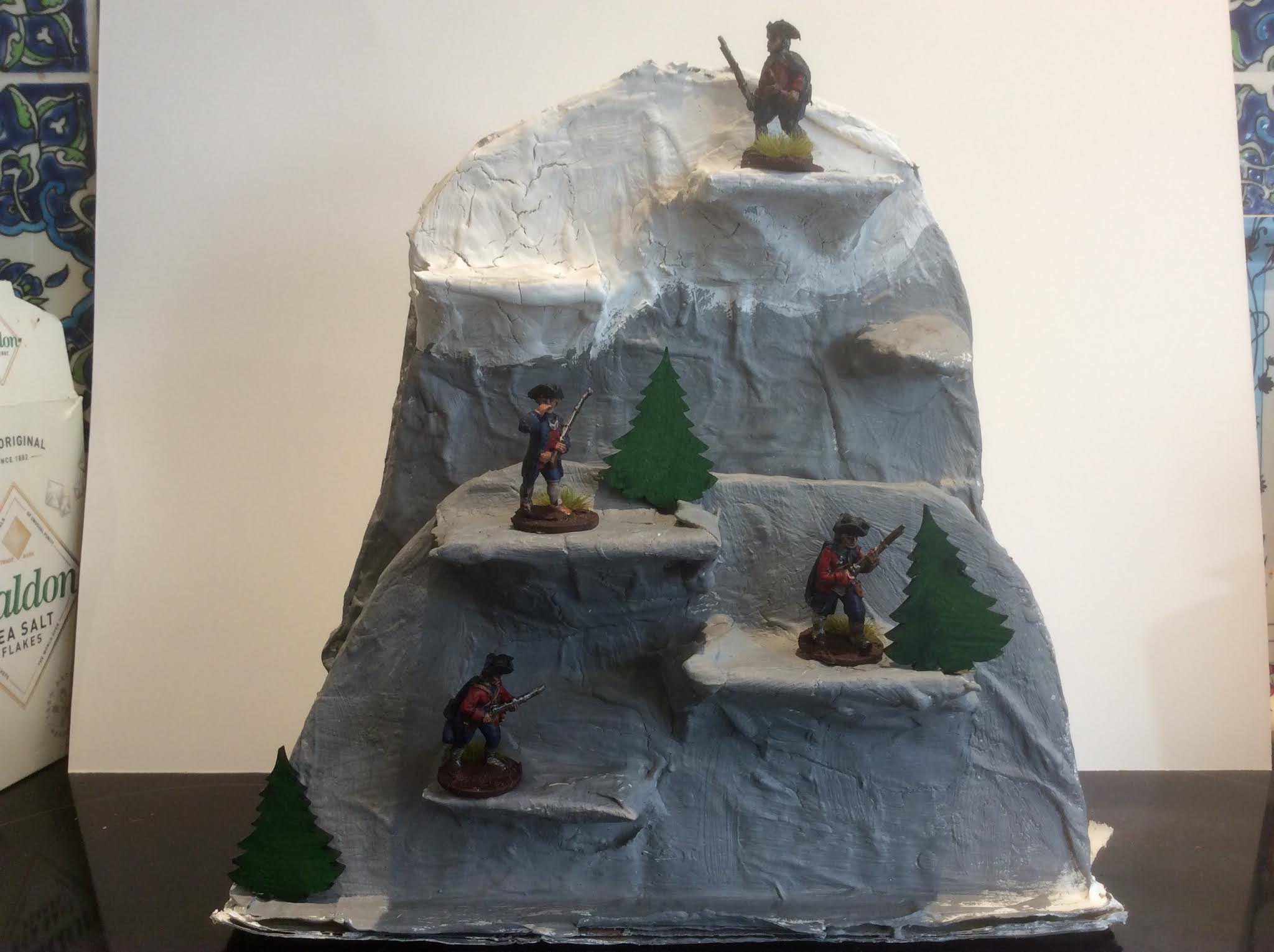 The Duchy of Tradgardland Mountain paper mache scenery.