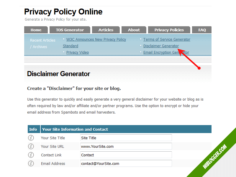 Cara Membuat Laman About Us Contact Us Privacy Dan Disclaimer