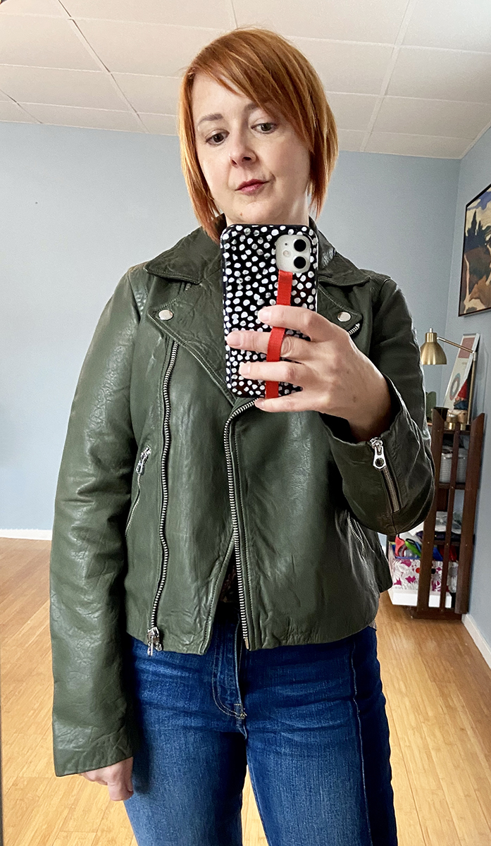 されないサ Madewell Washed Leather Motorcycle Jacket レディース コート アウター True ...