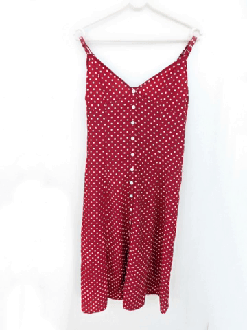 polka dots, točke, red, wine, burgundy, tamno crveno, midi, lace, čipka