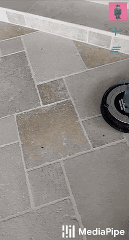 gif of instant motion tracking in MediaPipe