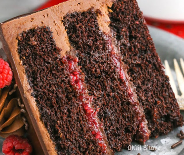 Raspberry Chocolate Layer Cake