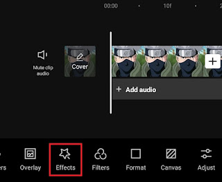open the effects menu open the effects menu
