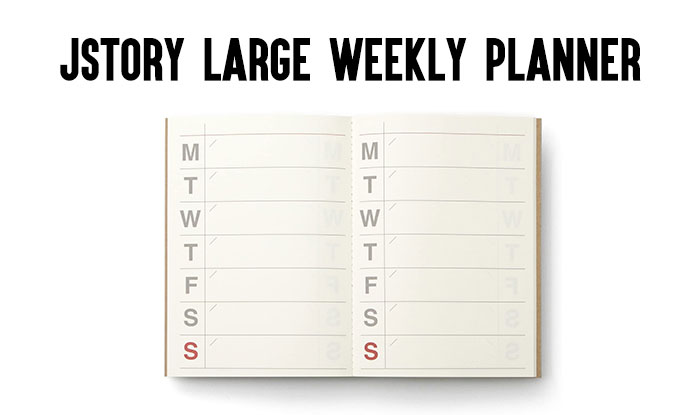 JSTORY Large Weekly Planner