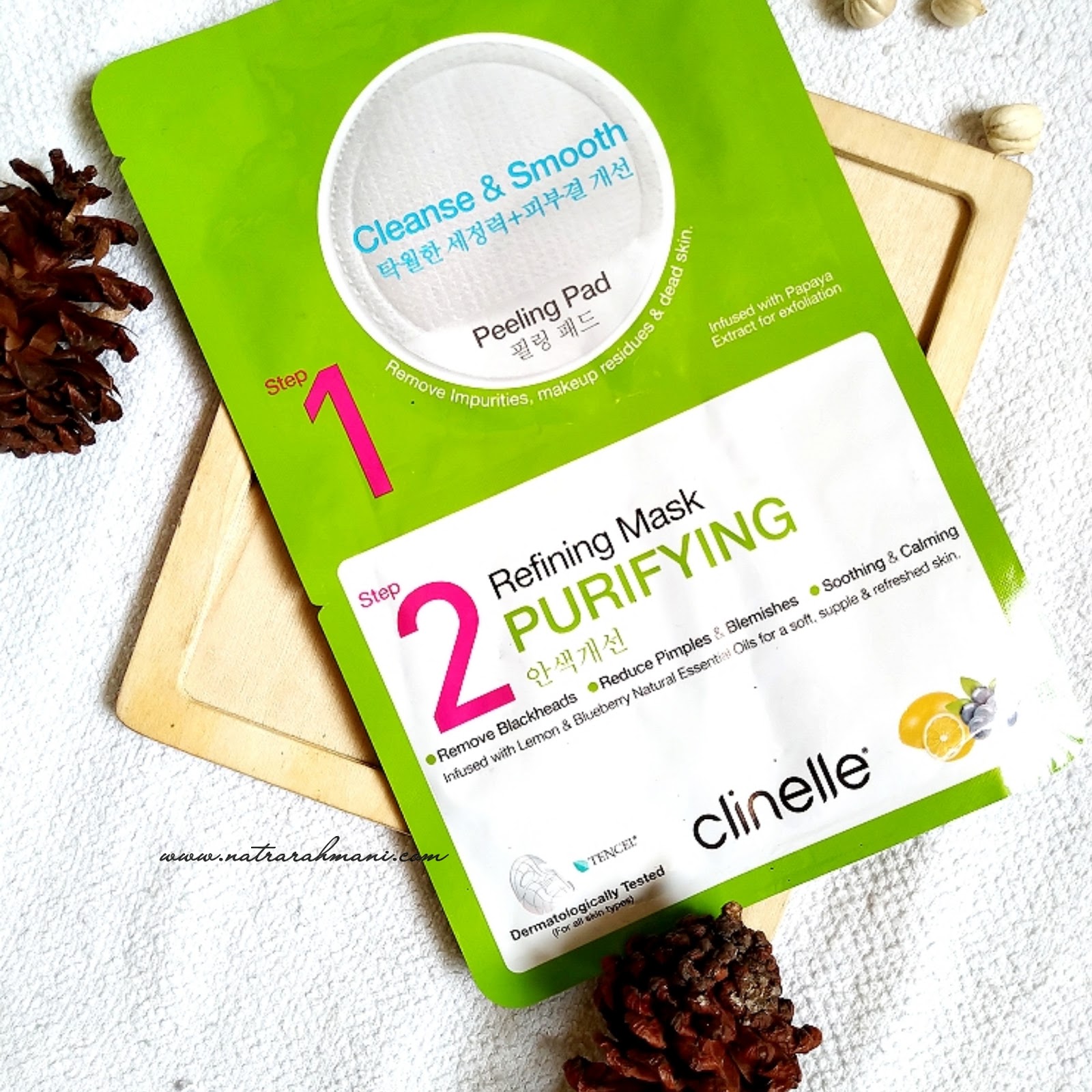 review-clinelle-peeling-pad-refining-mask-purifying-natrarahmani