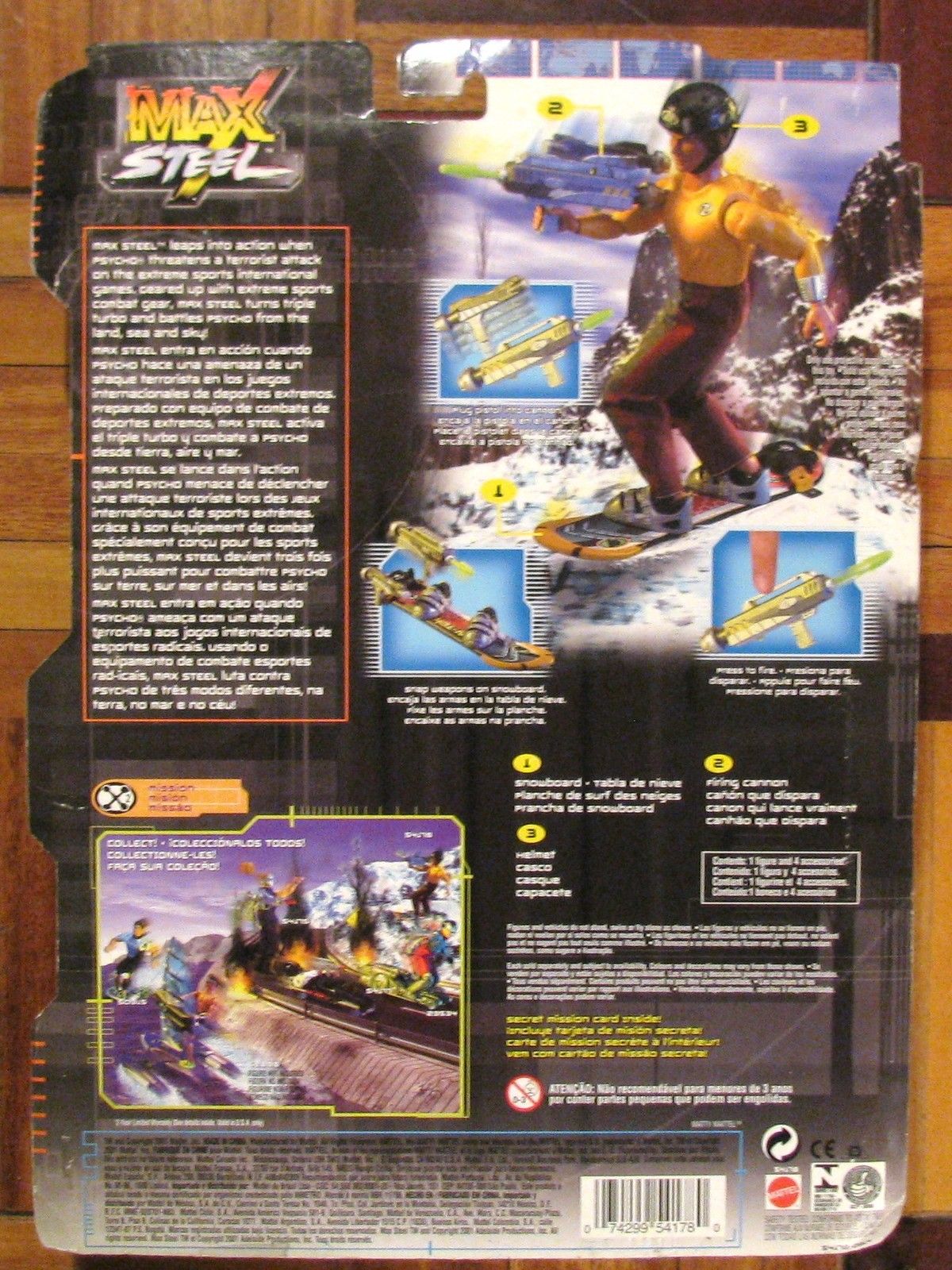 Max Steel Fanáticos Línea Max Steel 2001 Completa