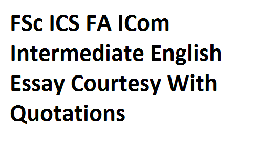 Courtesy essay for class 7 picture