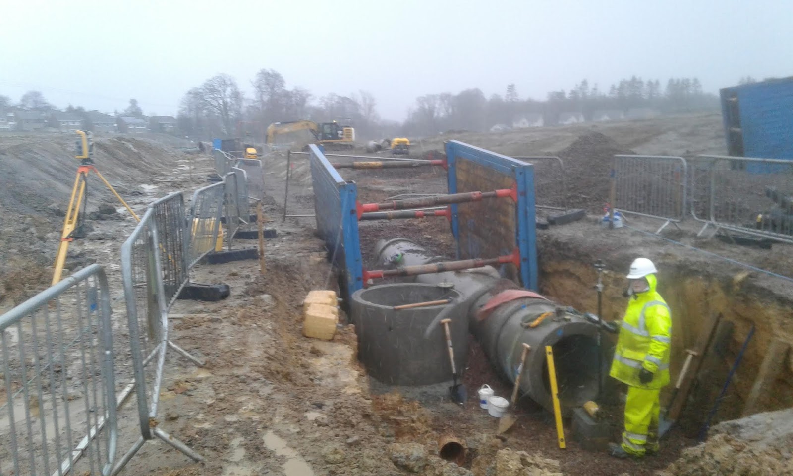 Acknowledging civil engineering: Setting-out pipes