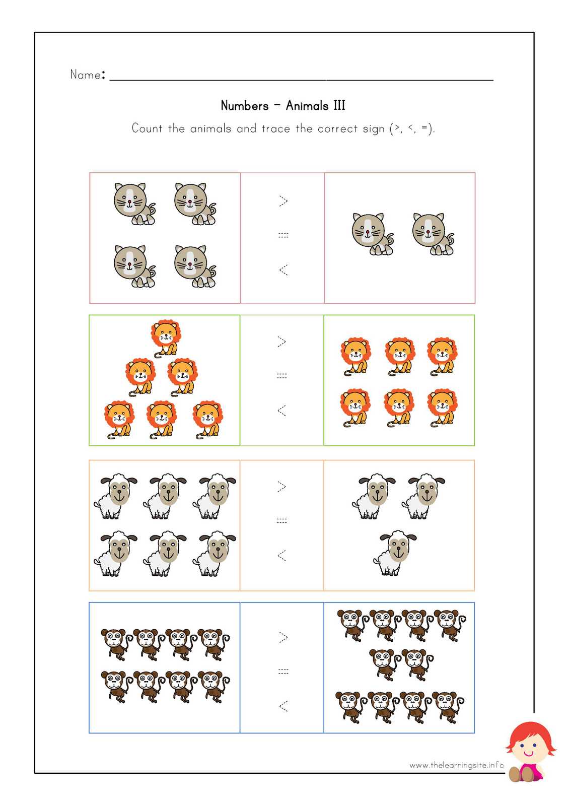 animal worksheet: NEW 59 ANIMAL NUMBER WORKSHEETS