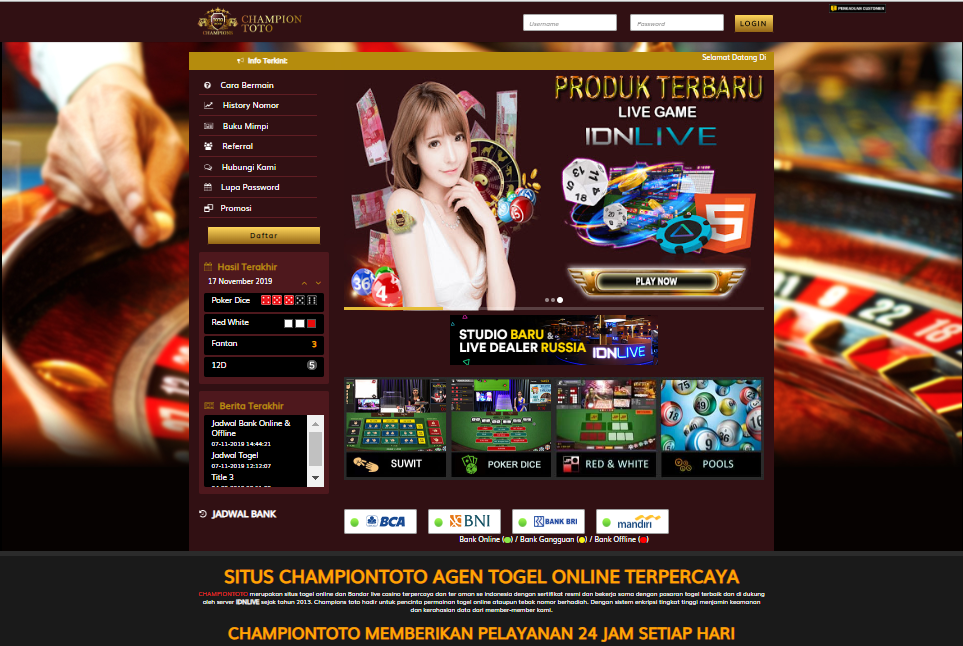 CARA BERMAIN TOGEL DI CHAMPIONTOTO Champions Toto