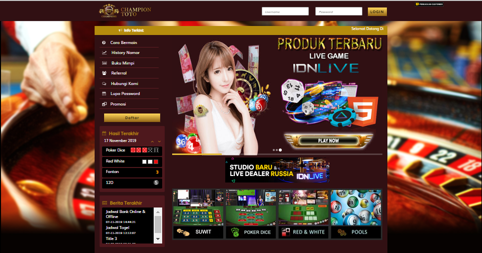 CARA BERMAIN TOGEL DI CHAMPIONTOTO Champions Toto