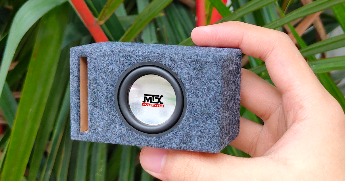 DIY Mini Subwoofer First 1.5" MTX Subwoofer Deepest Bass Ever!! [4K]