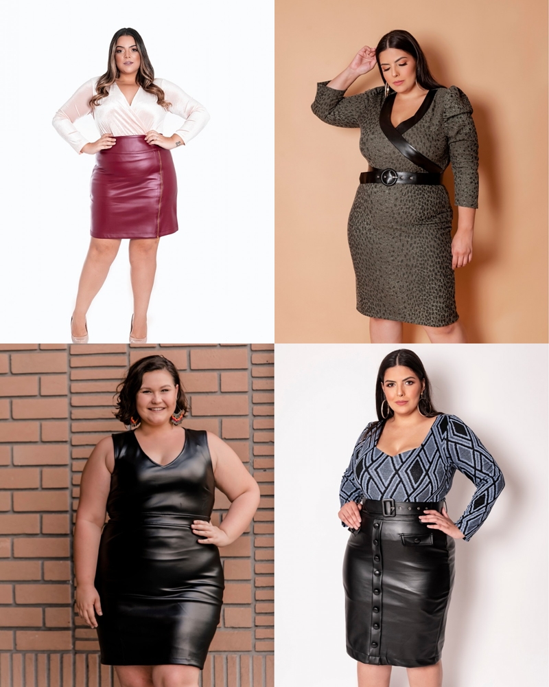 vestido plus size inverno 2021