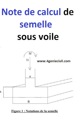 Note de calcul pour semelle sous voile