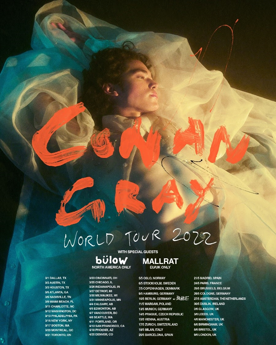 MileHighGayGuy CONAN GRAY REVEALS DETAILS FOR “THE CONAN GRAY WORLD TOUR 2022”