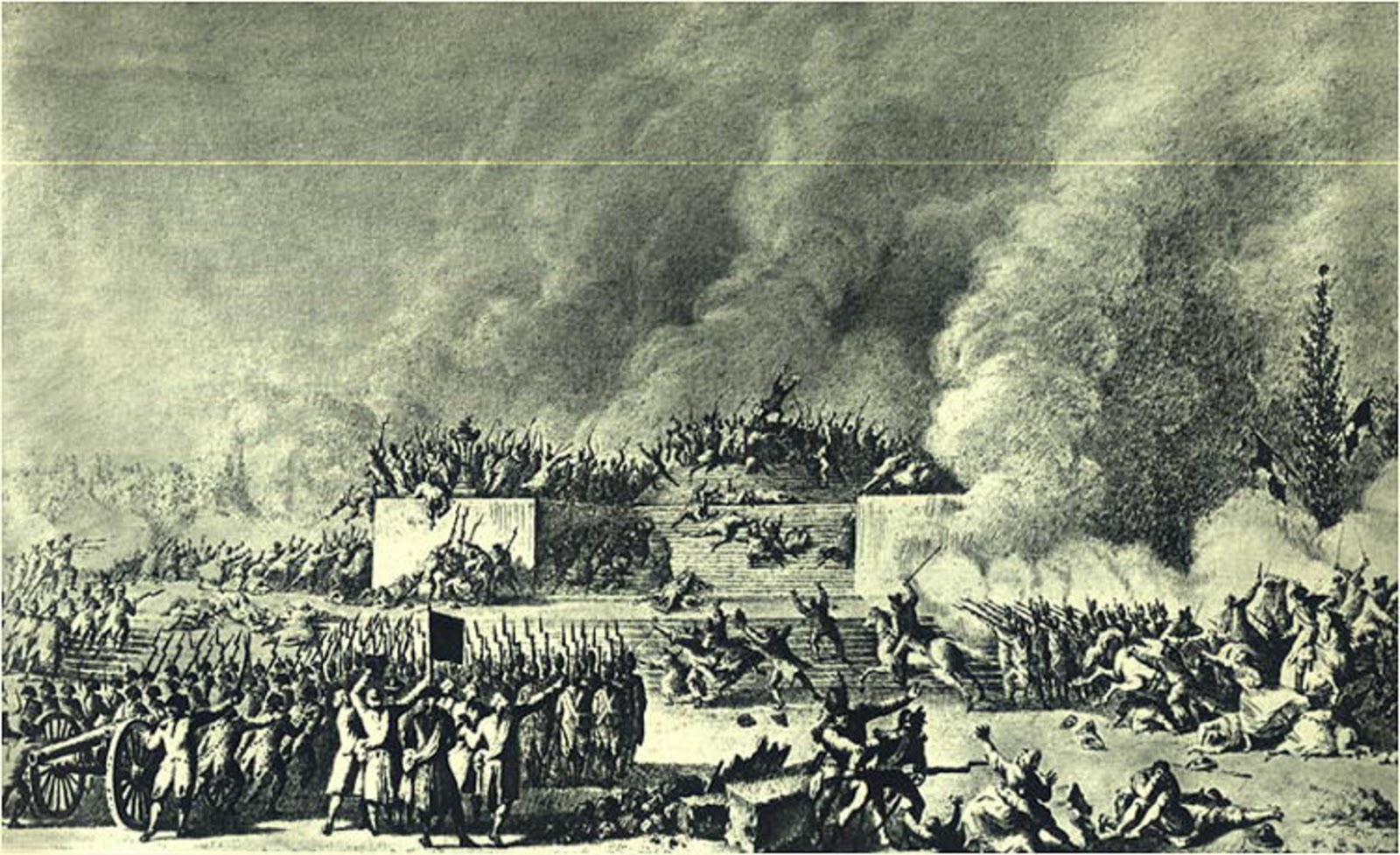 Chemin de Papier Le drapeau rouge dans le contexte de la Révolution