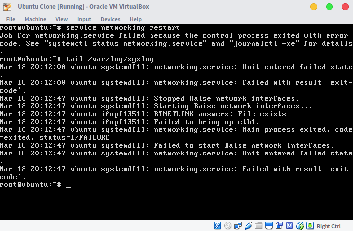 Start failure. Linux sys Monitor.
