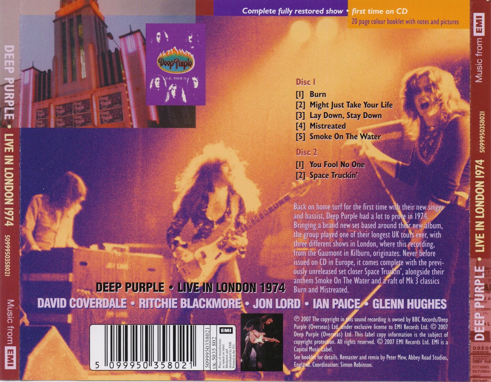 Купить дип перпл. Deep Purple Live in London 1974. Deep Purple Burn 1974 CD. Deep Purple - Live in London 1972. Deep Purple Blackmore 1974 Live.