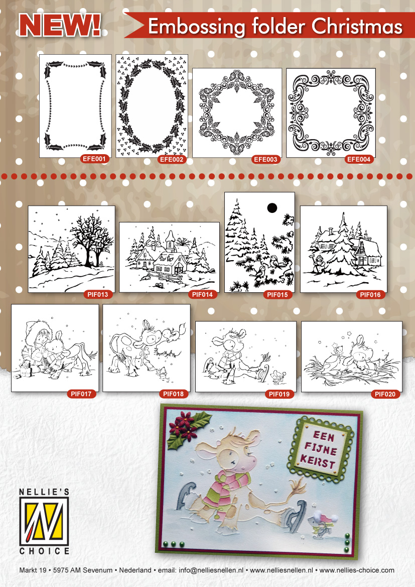 Jannie van der Zwan Aankomende nieuwe Embosfolders kerst en stempels