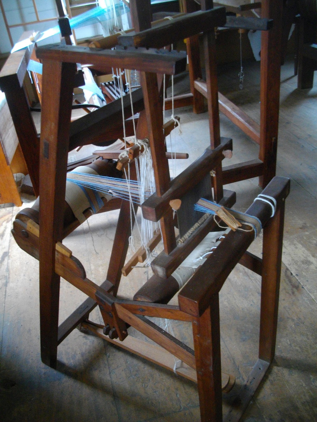 Reggie the Potter... and Tape Loom Weaver Details of Shaker Loom for