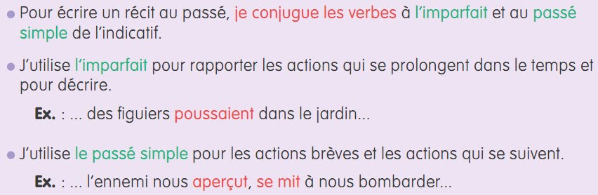 Les valeurs des temps du récit