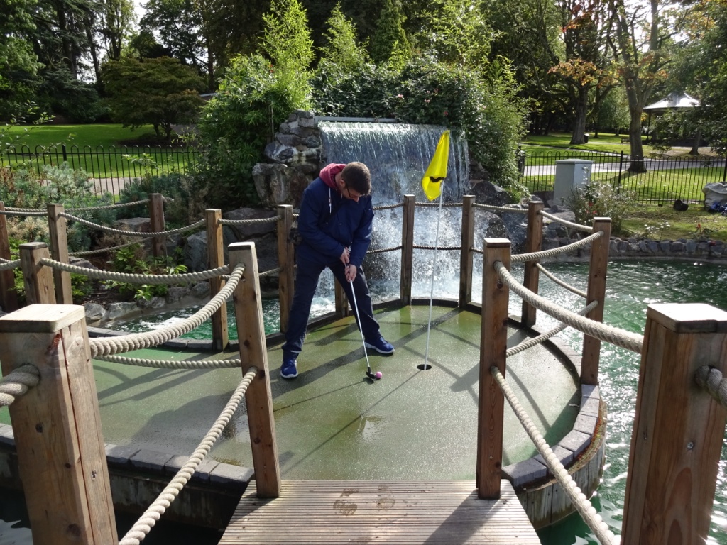 The Ham and Egger Files Adventure Golf at Cannon Hill Park in Birmingham