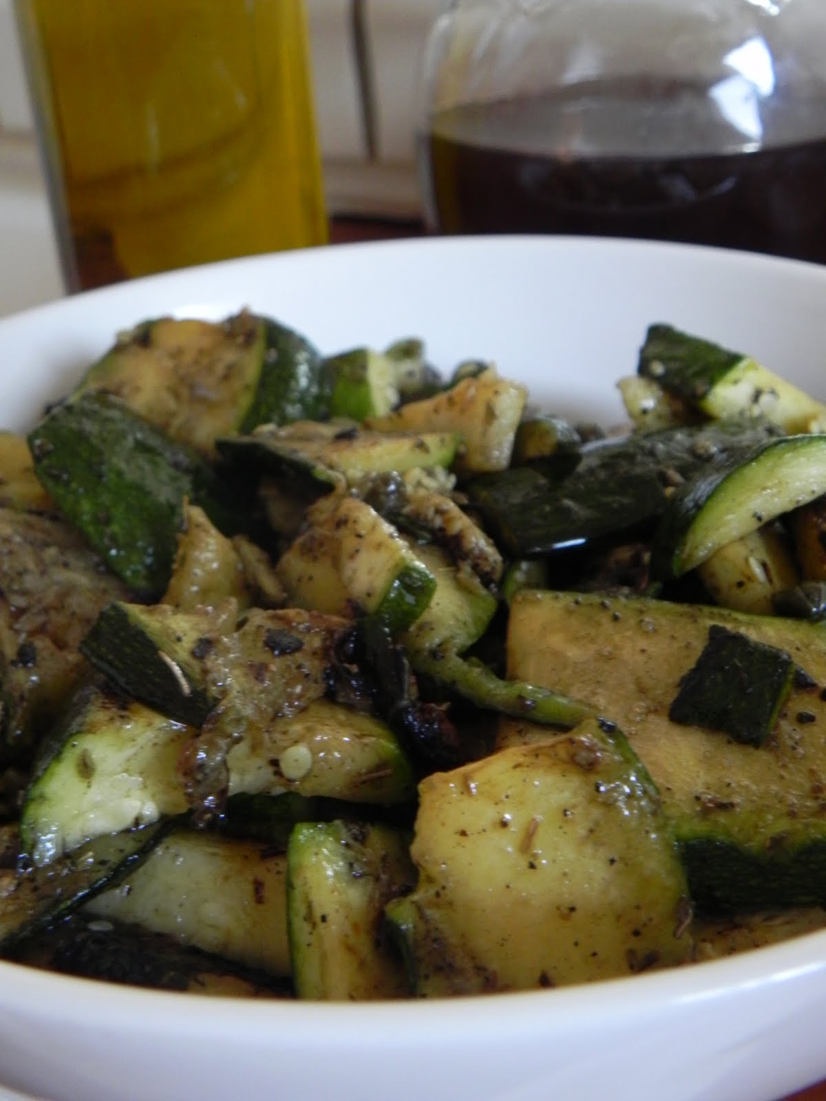 Gift of Simplicity Grilled Zucchini with CaperOregano Dressing