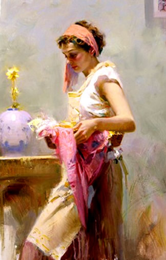 Lovely Paintings By Italian Impressionist Painter -"PINO"