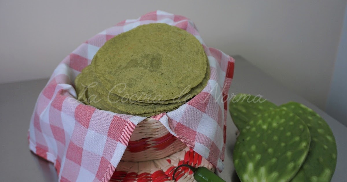 TORTILLAS DE NOPAL Y CHILE SERRANO - La Cocina de Norma image of TORTILLAS DE NOPAL Y CHILE SERRANO - La Cocina de Norma