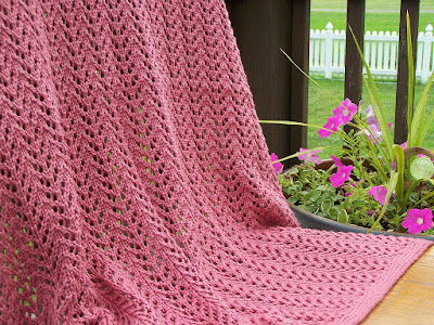 Pine Forest Baby Blanket free knitting pattern