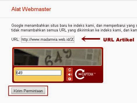 Cara Agar Artikel Cepat Terindex Google Dalam 1 Detik