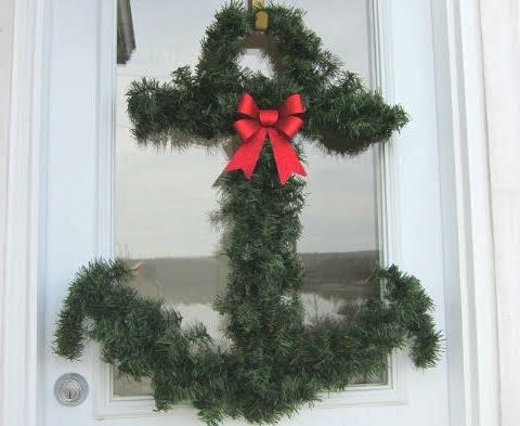 nautical anchor Christmas wreath