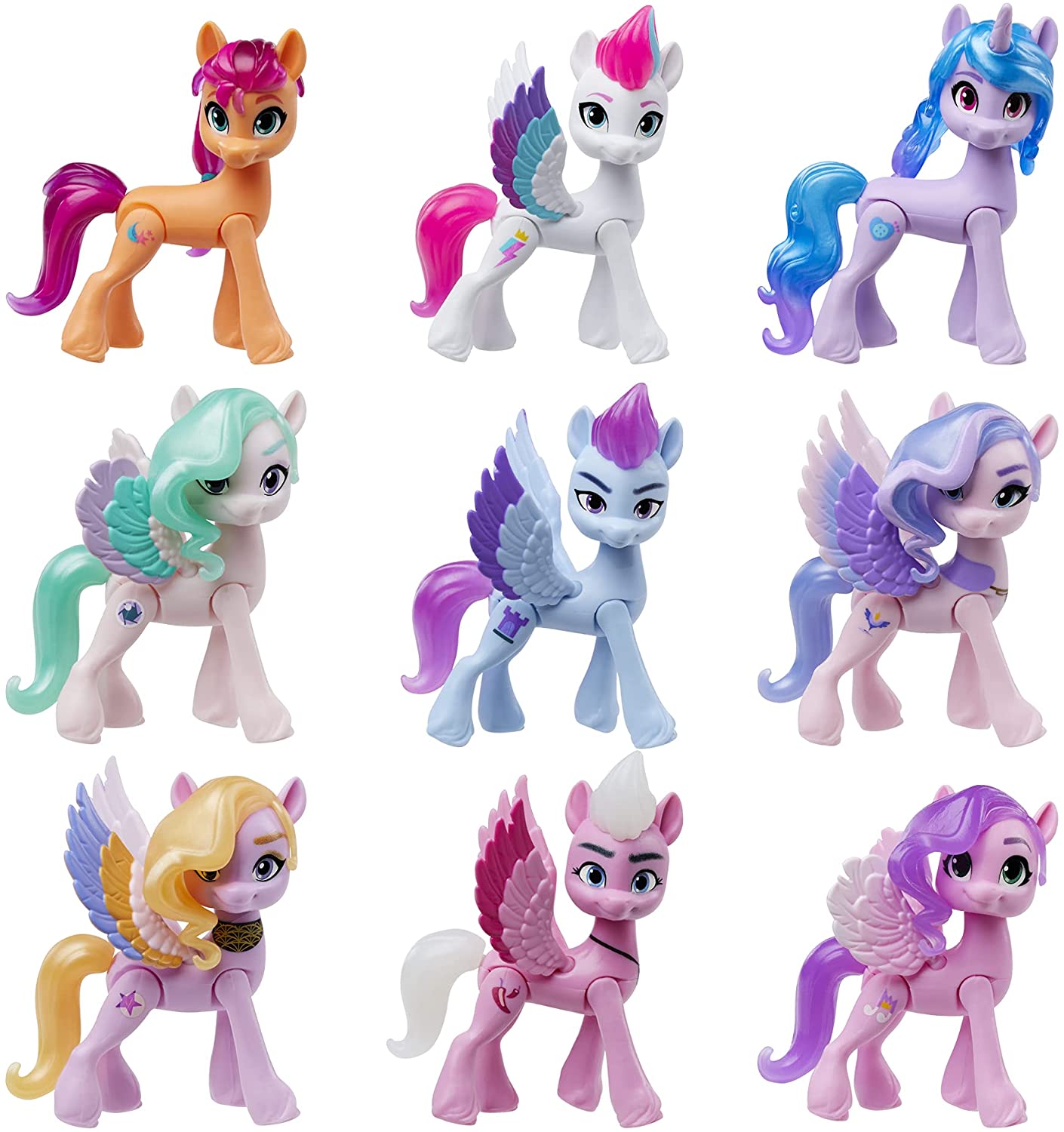  My Little Pony Toys Meet The Mane 6 Ponies Collection (  Exclusive) Doll Playset