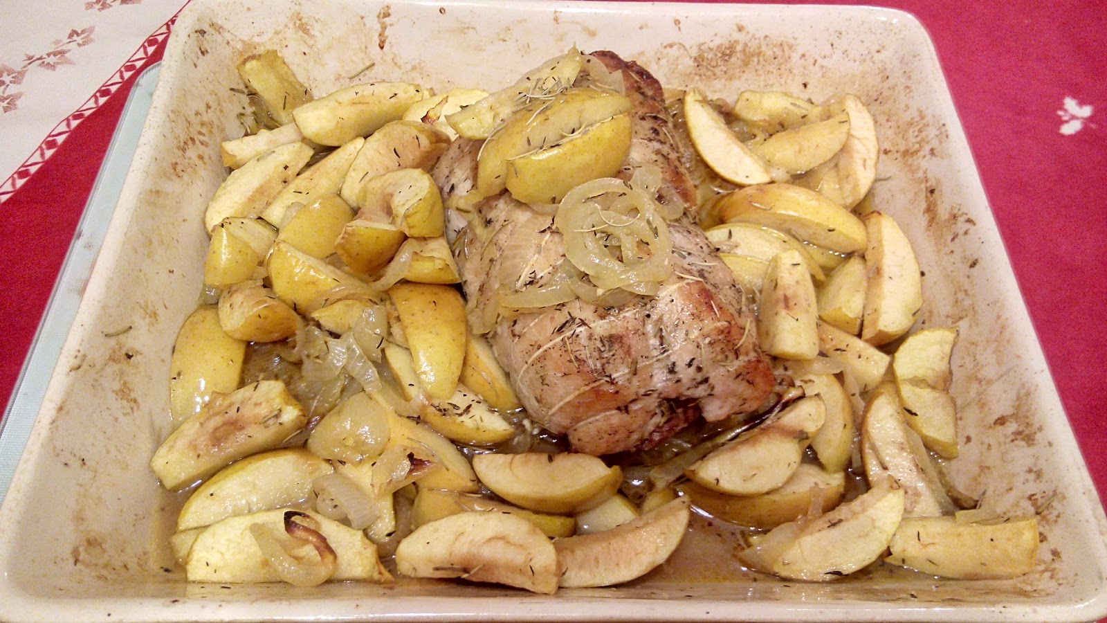 Mamie Délice: Rôti de porc aux pommes