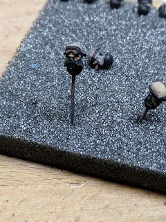 Close up of one head Building up the purple tint was a lot of fun