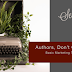 "Authors, Don't Confuse Us!" Basic Marketing Tips for Your Brand
