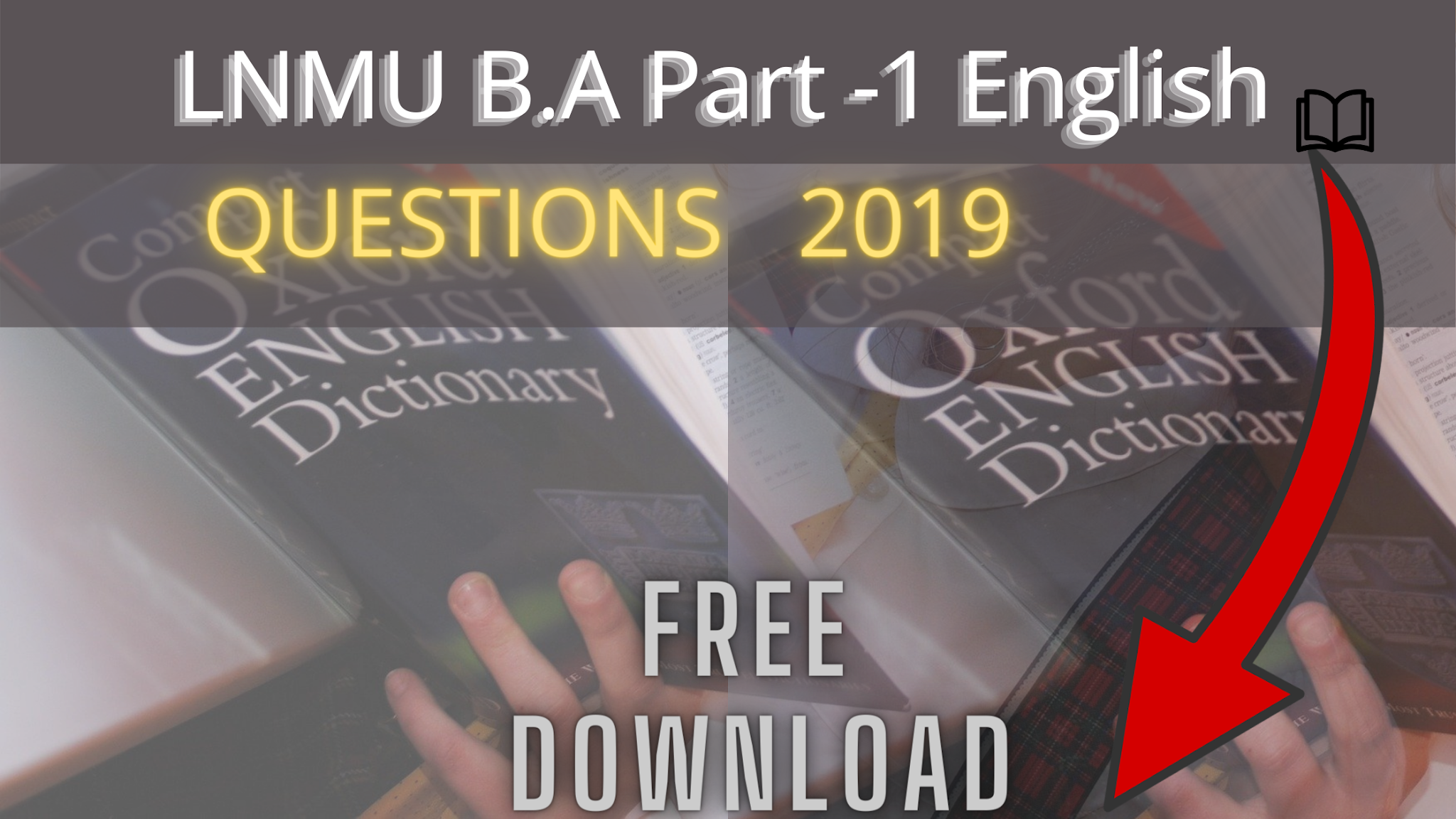 LNMU English part 1 Questions Download | paper 1&2 2019