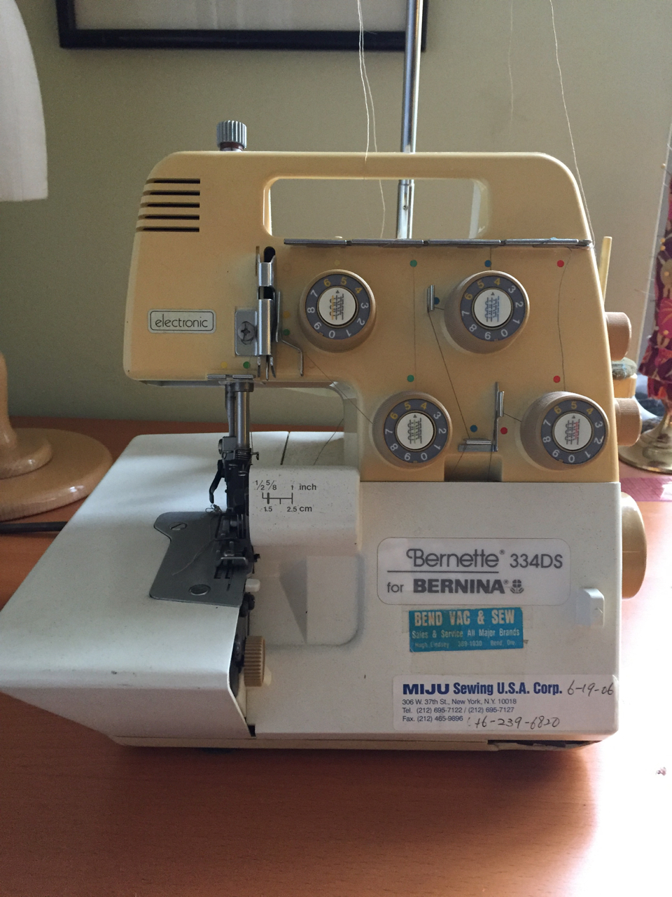 male pattern boldness Oh, Joy My First Bernina Serger!