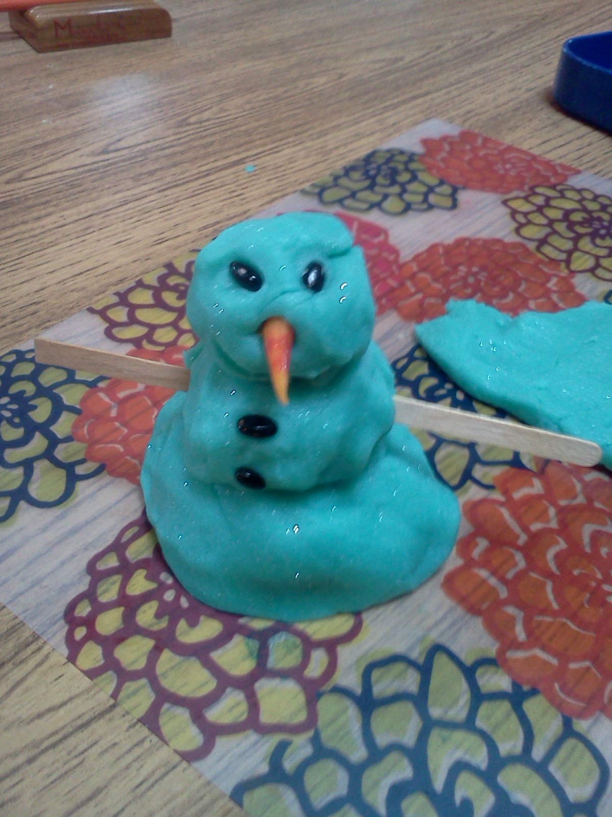 Montessori Design Play Dough Snowman Sculpting