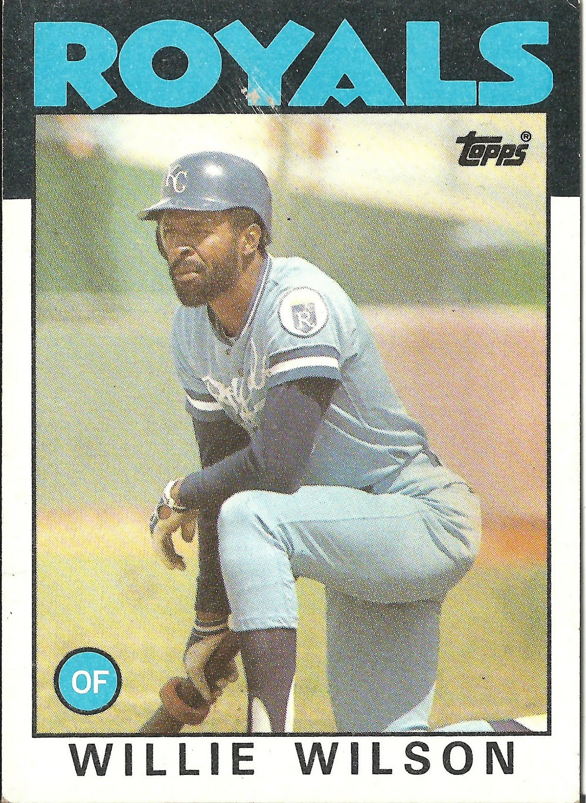 1986 Topps Blog 25 Willie Wilson