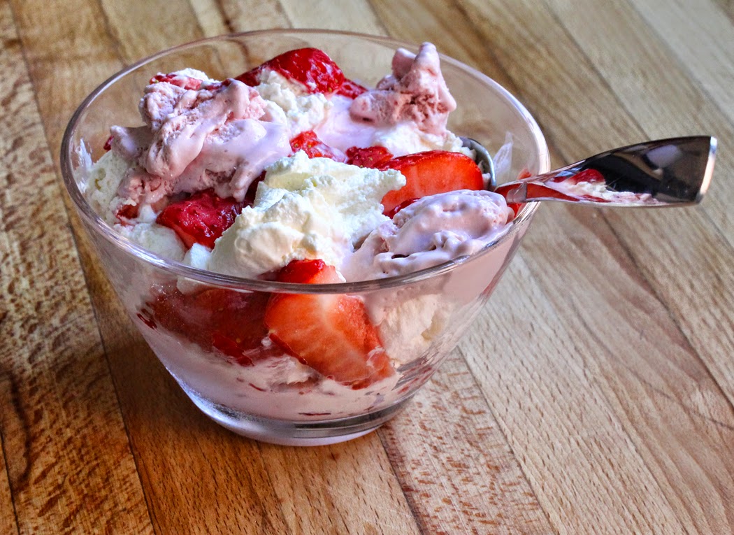 Strawberries and Ice Cream Eton Mess Dessert