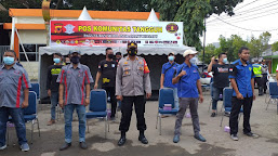 Sat Binmas Polres Indramayu Monitoring Pos Komunitas Tangguh di Pasar Mambo