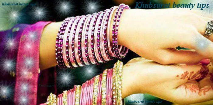 Pink and purple bangles for brides 2014